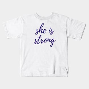 She is Strong Kids T-Shirt